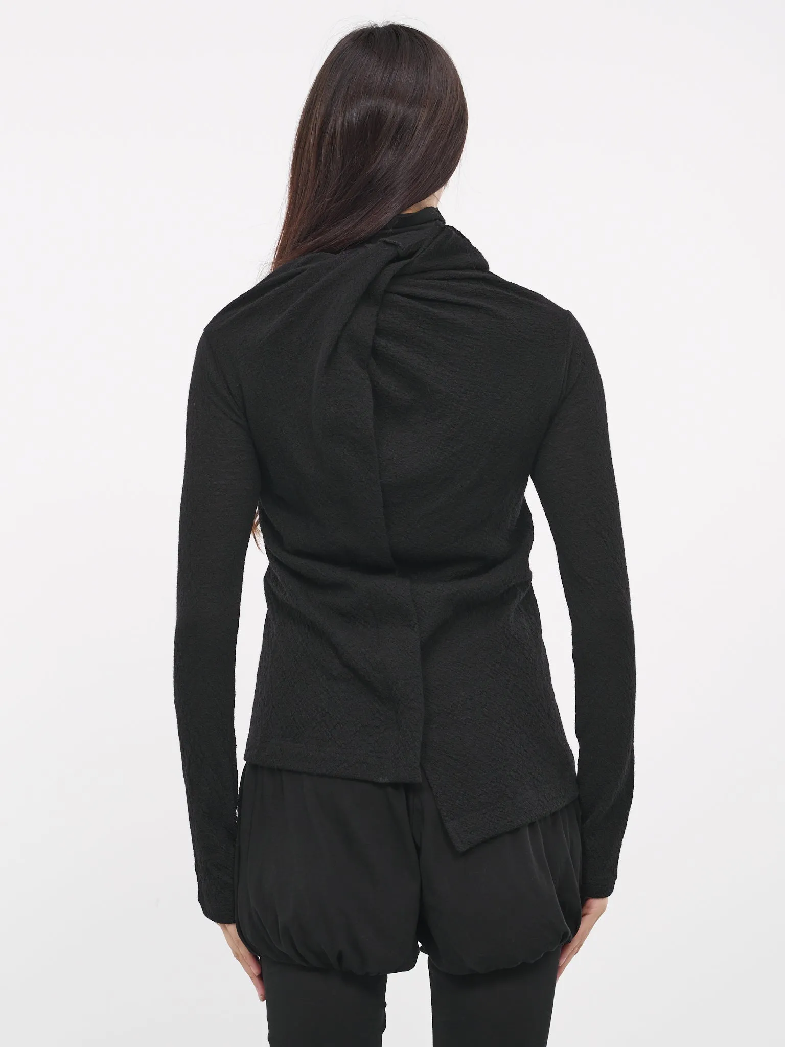 Twisted Cardigan (FJ-T18-177-1-BLACK)